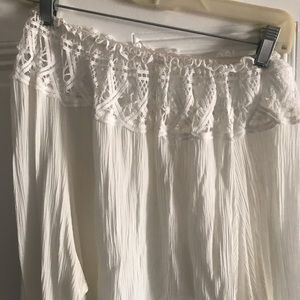 White off the shoulder top